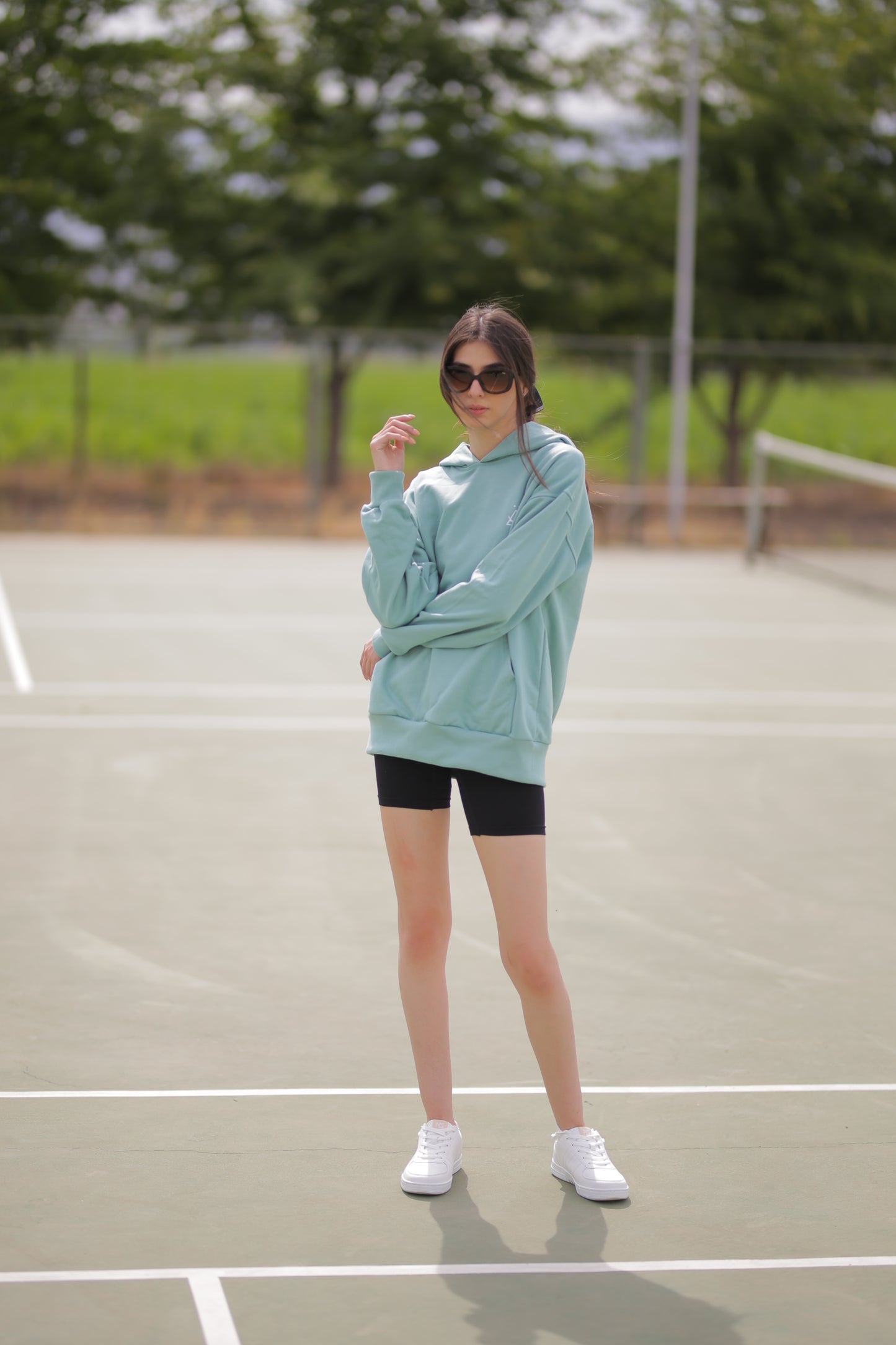 Hoodie Oversized Menta