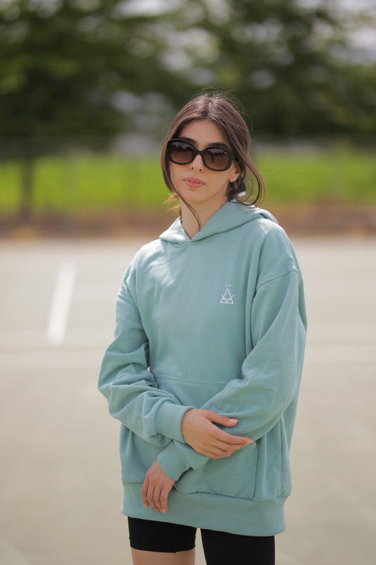 Hoodie Oversized Menta