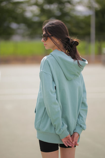 Hoodie Oversized Menta
